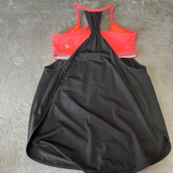 Lululemon Tuck Me In Athletic Yoga Tank in Soot/Very Light Flare - Picture 9 of 12